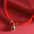 Red Rope Hand-Woven Children's Vintage Bell Bracelet Ethnic Style Children's Carrying Strap Small Gift