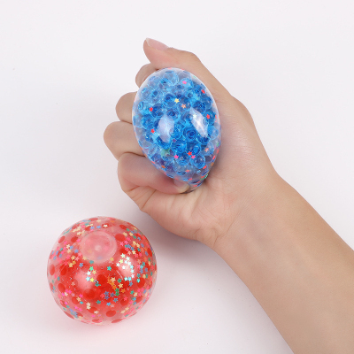 Whole Set Pressure Reduction Toy Quirky Ideas Squeeze Ball Wholesale Spot Vent Hand Pinch Gold Powder Beads Ball Direct Supply Manufacturer