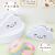 Cross-Border Direct Supply Rainbow Tape Cloud Cutter Student Journal Desktop Tape Base Cute Packaging Tape Dispenser