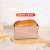 Factory Wholesale Rectangular Golden Ripples with Lid Toast Box 450G Bread Toast Mold Non-Stick Baking Cake Mold