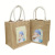Shopping Burlap Handbag Printed Logo Advertising Gift Gunnysack Enterprise Bota Bag Cotton Linen Bag Film Linen Bag