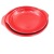 Melamine Tableware Imitation Porcelain Plate Red and Black Double Handle Disk Hotel Dish Household Fried Rice Fried Powder Plate