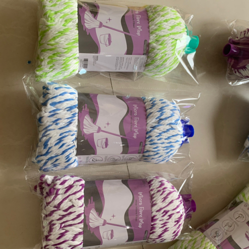 factory direct sales of various colored fiber mop， living room， kitchen and bedroom are easy to use
