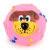 Vinyl Sounding Dog Face Ball Love Flying Cat Colorful Pet Dog Training Toy Ball Vinyl Pet Ball Toy