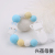 Rabbit Silicone Pacifier Clip Baby Chewable Teether Chain Drop-Preventing Chain