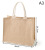 Hand Gift Burlap Handbag Artistic Hessian Cloth Bags Vintage DIY Environmentally Friendly Cotton and Linen Gift Fabric Storage Bag