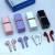 Manshili X99 Mini Small Earphone Lipstick Double Tube Chain Bag Shell Storage Box Girls Cute Easy to Carry