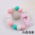 Rabbit Silicone Pacifier Clip Baby Chewable Teether Chain Drop-Preventing Chain
