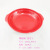 Melamine Tableware Imitation Porcelain Plate Red and Black Double Handle Disk Hotel Dish Household Fried Rice Fried Powder Plate