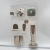 Public Toilet Partition Hardware Accessories Set Stainless Steel Public Toilet Compartments Indicator Lock Hinge Support