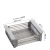 304 Stainless Steel Drain Basket Kitchen Sink Drain Rack Water Filter Kitchen Sink Fruit Dish Drainer Retractable Storage Rack