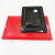 Melamine Tableware Imitation Porcelain Red and Black Rectangular Plate Hotel Barbecue Plate Household Plate