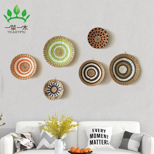 straw wall decorations background wall decorations ethnic style wall decorations moroccan style decorations sofa and bedside hanging ornaments