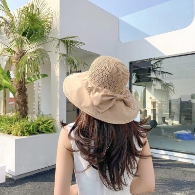 New Vinyl Big Brim Sun Hat Women's Summer Fashion Face Cover Ultraviolet-Proof Bucket Hat Foldable Sun Hat