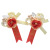 Hand Folding Rose Corsage Wedding Supplies Wedding Couple Ribbon Corsage Chinese Style Bridegroom Bride Satin Flower D751