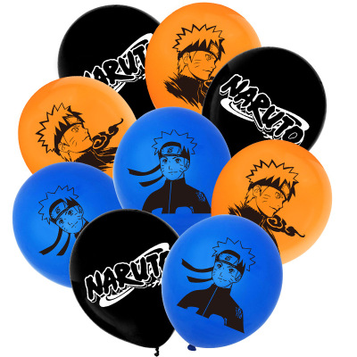 Naruto Theme Decoration Whirlpool Naruto Rubber Balloons Cartoon Animation Naruto Birthday Party Suit