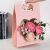 Flower Arrangement Kraft Paper Folding Hand Flower Box Waterproof Flower Packaging Box Korean Style Portable Flower Basket Flower Handbag