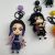 Anime Peripheral 6 Models Kimetsu No Yaiba Creative Key Ring Internet Celebrity Pendant Ornament Handmade Toy Toys Wholesale