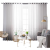 Factory Direct Sales Foreign Trade Nordic Style Ins New Living Room Curtain Gradient Window Screen Embroidered Curtain White Yarn Bay Window