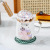 Cute Unicorn Mark Cup Creative Girlish Heart Gift Ceramic Water Cup Coffee Milk Breakfast Cup with Cover Spoon