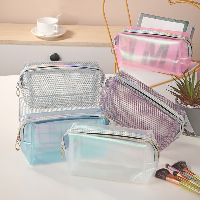 European and American Style Net Red Cosmetic Bag PVC Wash Bag Portable Storage Bag for Girls Cosmetic Bag