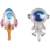 Large Spaceman Aluminum Film Balloon Astronaut Spacecraft Rocket Cartoon Birthday Earth Theme Party Decoration Package