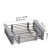 304 Stainless Steel Drain Basket Kitchen Sink Drain Rack Water Filter Kitchen Sink Fruit Dish Drainer Retractable Storage Rack