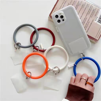 Mobile Phone Bracelet Silicone Bracelet Suitable for All Mobile Phone Drop-Resistant Wrist Bracelet Ring Key Ring