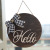 Y895 Welcome Bow Pendant round Room Hello Welcome Decoration Door Ornaments Wall Hanging Real Price