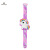 Foreign Trade New Children's Decompression Bubble Silicone Flip Electronic Watch Unicorn Led Children's Bracelet Watch