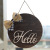 Y895 Welcome Bow Pendant round Room Hello Welcome Decoration Door Ornaments Wall Hanging Real Price