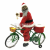 Mr. Christmas Cycling Santa