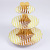 Spot Monochrome Three-Layer Gilding Cake Stand Disposable Dessert Table Creative Snacks Display Stand Tray Set