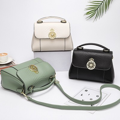 Fashion handbag round Lock Buckle Trendy Women's Bags Shoulder Handbag Messenger Bag Factory Wholesale 15076