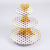 Spot Monochrome Three-Layer Gilding Cake Stand Disposable Dessert Table Creative Snacks Display Stand Tray Set