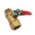 Valve Manufacturer Red Handle 2 Points 3 Points 4 Points Double Internal Thread Brass Ball Valve Air Compressor Ball Valve Temperature-Resistant Deflation Switch
