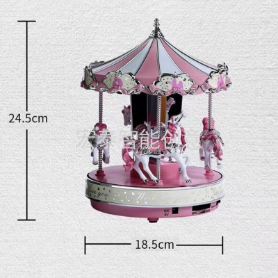 Christmas Product Small Pink Music Box Christmas Ornament Christmas Gift Christmas Decorations Christmas Music Box