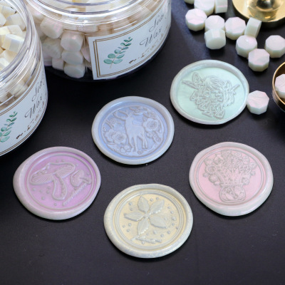 Pearl Magic Color Polarized Wax Seal Sealing Wax Grain Wax Seal Envelope Sealing Wax DIY Hand Account Can Be Used