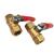 Valve Manufacturer Red Handle 2 Points 3 Points 4 Points Double Internal Thread Brass Ball Valve Air Compressor Ball Valve Temperature-Resistant Deflation Switch