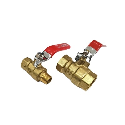Copper Valve Factory Pressure Test Thickened Double Inner/Internal and External Thread Brass Ball Valve DN15 2 Points 3 Points 4 Points