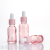 20ml Peach Pink Essential Oil Bottle Glass Dropper Essence Bottle 10ml Cosmetic Subpackaging Mixing Bottle
