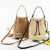 INS New Paper String Straw Bag Large-Capacity Bucket Bag Beach Bag Shoulder Bag Casual Fashion Woven Bag Women's Bag