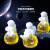 Elation DIY Epoxy Mold Moon Astronaut Bulb Decoration Silicone Mold Office Epoxy Decoration