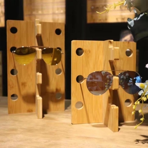 single row bamboo bamboo sunglasses sunglasses myopia frame glasses shelf showcase counter display shelf display shelf