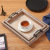 Japanese-Style Manchurian Ash Wooden Tea Towel Tea Tray Household Kung Fu Tray Saucer Rectangular Water Glass Plate Wholesale