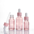 20ml Peach Pink Essential Oil Bottle Glass Dropper Essence Bottle 10ml Cosmetic Subpackaging Mixing Bottle