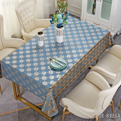 Light Luxury Golden Tablecloth Waterproof and Oil-Proof Disposable Anti-Scald Home Tablecloth European Style Table Mat