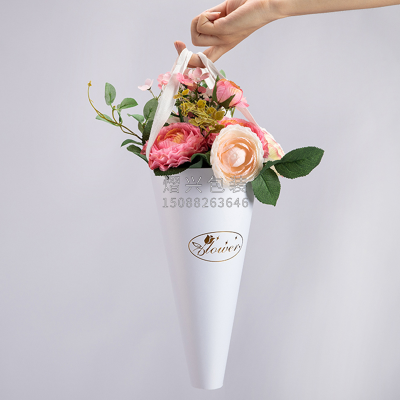 Flowers Portable Box Creative Portable Flower Box Flower Arrangement Gift Box Paper Box Folding Flower Box