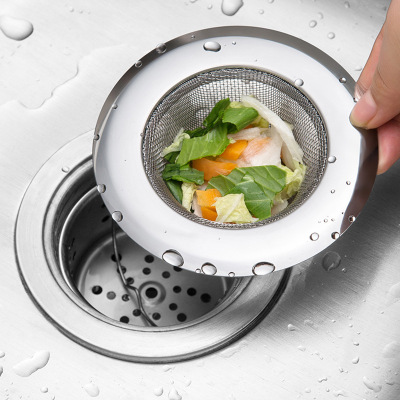 Stainless Steel Sink Garbage Filter Net Kitchen Drainer Household Sink Washing Basin Sewer Blocking Prevention Strainer