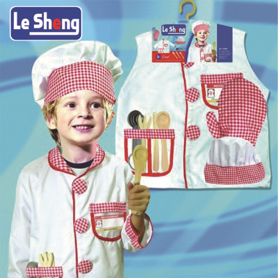 Factory Direct Sales Children's Chef Clothing Professional Experience Costume Suit Children's Role-Playing Clothing Play House Clothing